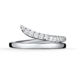 UU2786 VELA French Cut Pavé Diamond Ring