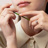 UU2639 Vela Solitaire Ring with Diamond Gallery