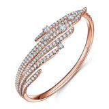 UU2653 Vela French Cut Pavé Bangle