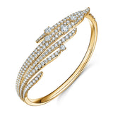 UU2653 Vela French Cut Pavé Bangle