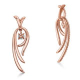 UU2779 Vela Twisted Drop Earrings, Large