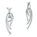 UU2779 Vela Twisted Drop Earrings, Large
