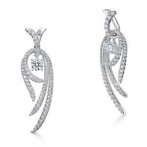 UU2779 Vela Twisted Drop Earrings, Large