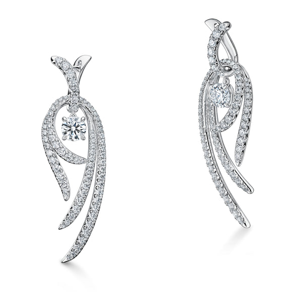 UU2779 Vela Twisted Drop Earrings, Large