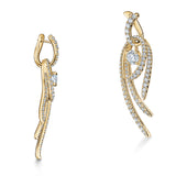 UU2779 Vela Twisted Drop Earrings, Large