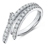 UU2783 Vela Triple Row Pavé Ring