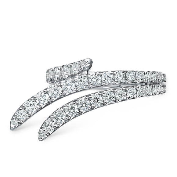 UU2783 Vela Triple Row Pavé Ring