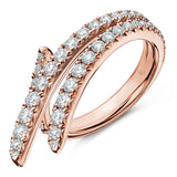 UU2783 Vela Triple Row Pavé Ring