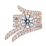 UU2783 Vela Triple Row Pavé Ring