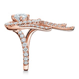 UU2784 Vela Twisted Cocktail Ring