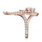 UU2784 Vela Twisted Cocktail Ring