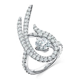 UU2784 Vela Twisted Cocktail Ring