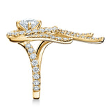 UU2784 Vela Twisted Cocktail Ring