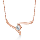 UU2789 Vela Solitaire Crossover Pendant