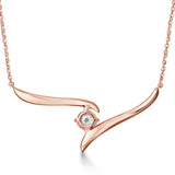 UU2789 Vela Solitaire Crossover Pendant