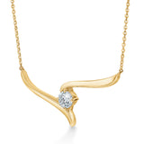 UU2789 Vela Solitaire Crossover Pendant