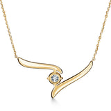 UU2789 Vela Solitaire Crossover Pendant