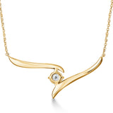 UU2789 Vela Solitaire Crossover Pendant