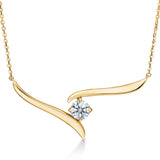 UU2789 Vela Solitaire Crossover Pendant