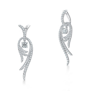 UU2795 Vela Twisted Drop Earrings, Small