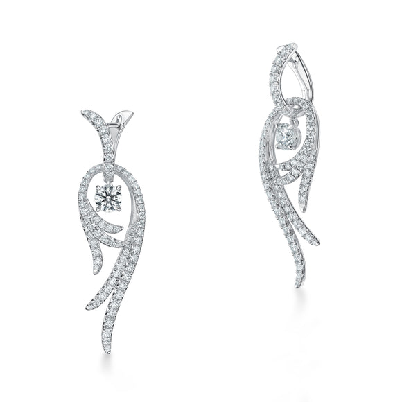 UU2795 Vela Twisted Drop Earrings, Small