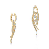 UU2795 Vela Twisted Drop Earrings, Small