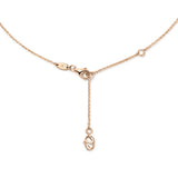 UU2806 VELA French Cut Pavé Diamond Pendant Necklace