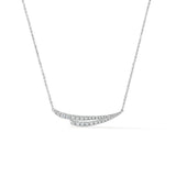 UU2806 VELA French Cut Pavé Diamond Pendant Necklace
