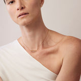 UU2838 Barre Floating Diamond Necklace