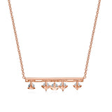 UU2838 Barre Floating Diamond Necklace