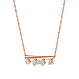 UU2838 Barre Floating Diamond Necklace