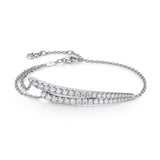 UU2856 VELA French Cut Pavé Diamond Bracelet