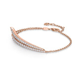 UU2856 VELA French Cut Pavé Diamond Bracelet