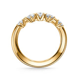 UU2862 Barre Floating Diamond Ring
