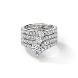 UU2863 VELA French Cut Pavé Diamond Cocktail Ring