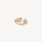 UU2875 Barre Floating Diamond Ear Cuff