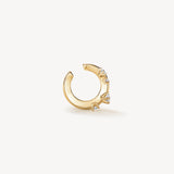 UU2875 Barre Floating Diamond Ear Cuff