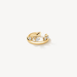 UU2875 Barre Floating Diamond Ear Cuff