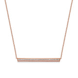 UU2877 Barre Pavé Necklace
