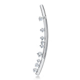 UU2899 Barre Floating Diamond Brooch