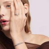 UU2856 VELA French Cut Pavé Diamond Bracelet