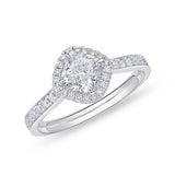 QRHA*05_00 Halo Diamond Engagement Semi-Mount Ring