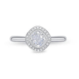 QRHA*06_00 Halo Diamond Engagement Semi-Mount Ring