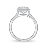 QRHA*06_00 Halo Diamond Engagement Semi-Mount Ring