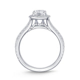 QRHA*02_00 Halo Diamond Engagement Semi-Mount Ring