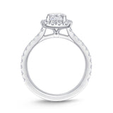 QRHA*03_00 Halo Diamond Engagement Semi-Mount Ring