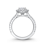 QRHA*07_00 Halo Diamond Engagement Semi-Mount Ring