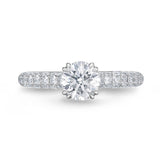 QRVG*03_00 Vintage Diamond Engagement Semi-Mount Ring