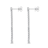 CEDD102_00 Diamond Line Dangling Earrings