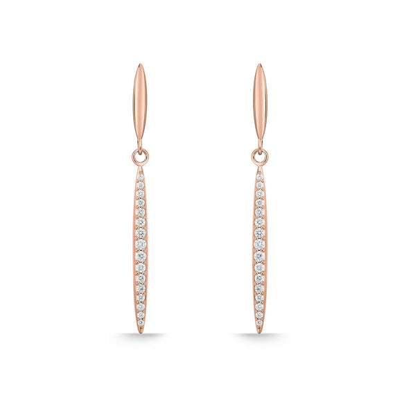 CEDD217_00 Diamond Line Dangling Earrings